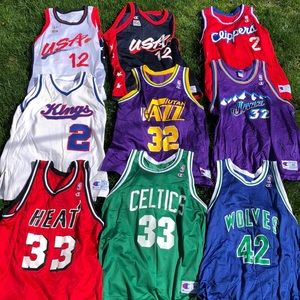 Lot of Champion vintage jerseys